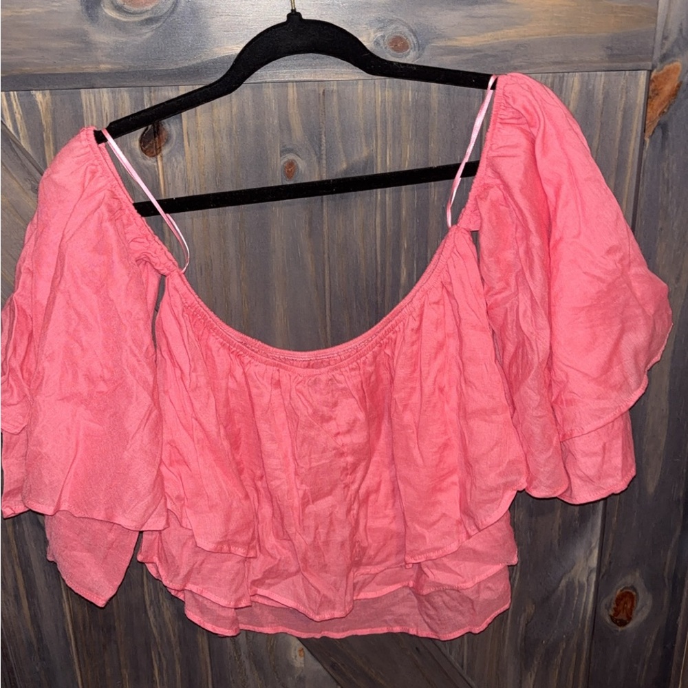 HYFVE Coral Ruffled Blouse - Picture 2 of 3